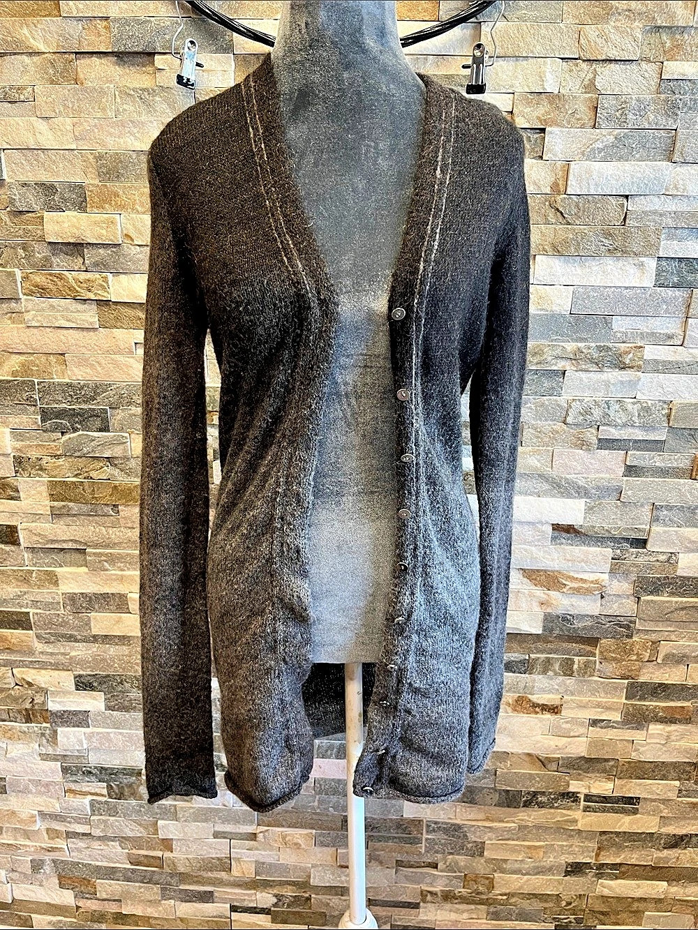 ISDA & Co Wool Cardigan in Black